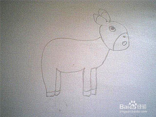 简笔画怎样画小毛驴