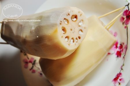 桂花红糖糯米藕