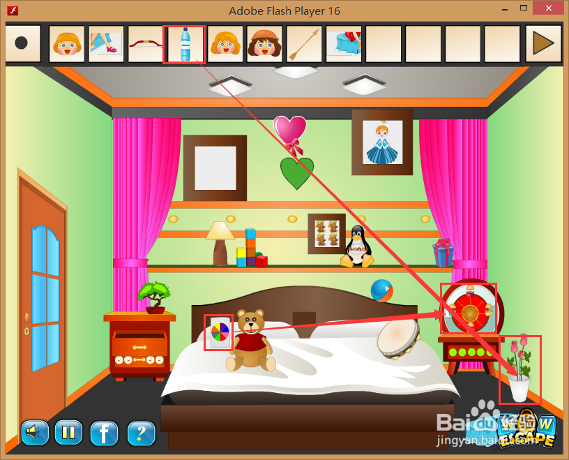 Flash游戏攻略：[46]逃出孩子的迷你卧室