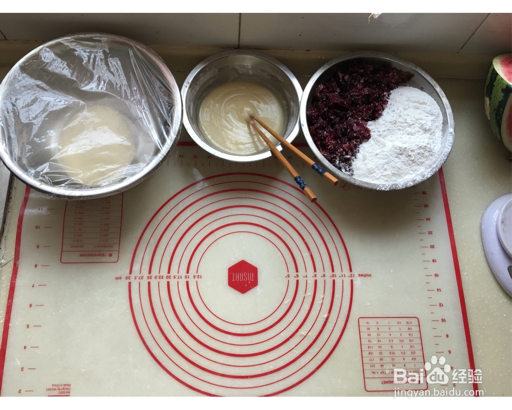 不费事做玫瑰花鲜花饼