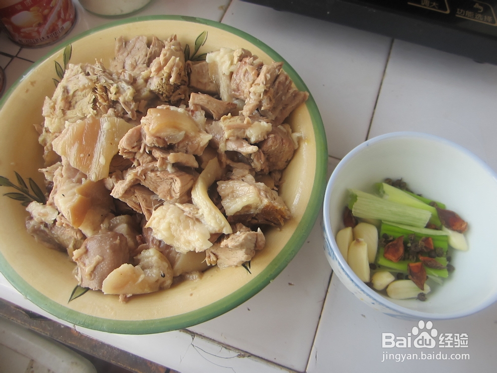 美食红烧肘子肉块