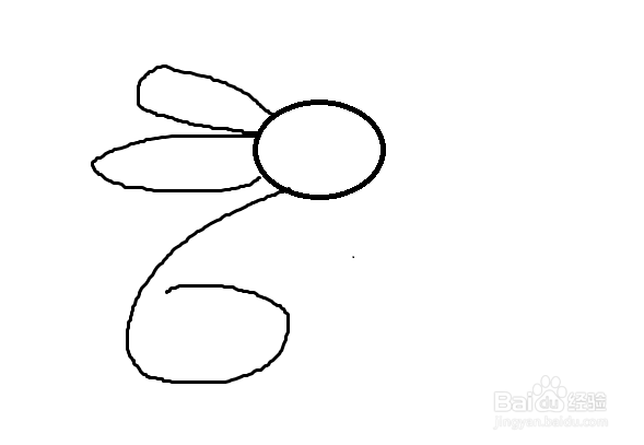 小白兔吃胡萝卜怎么画？