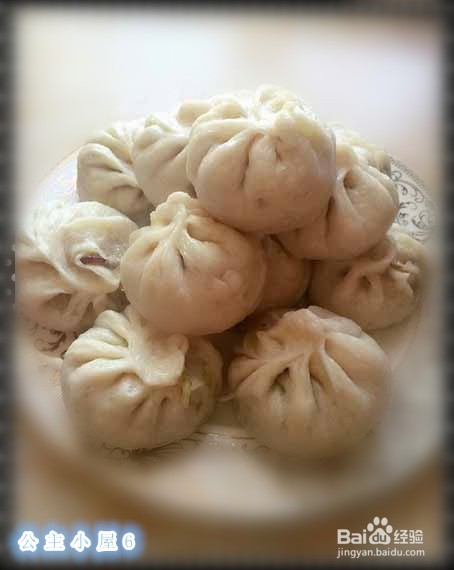 好吃荠菜馅素包子