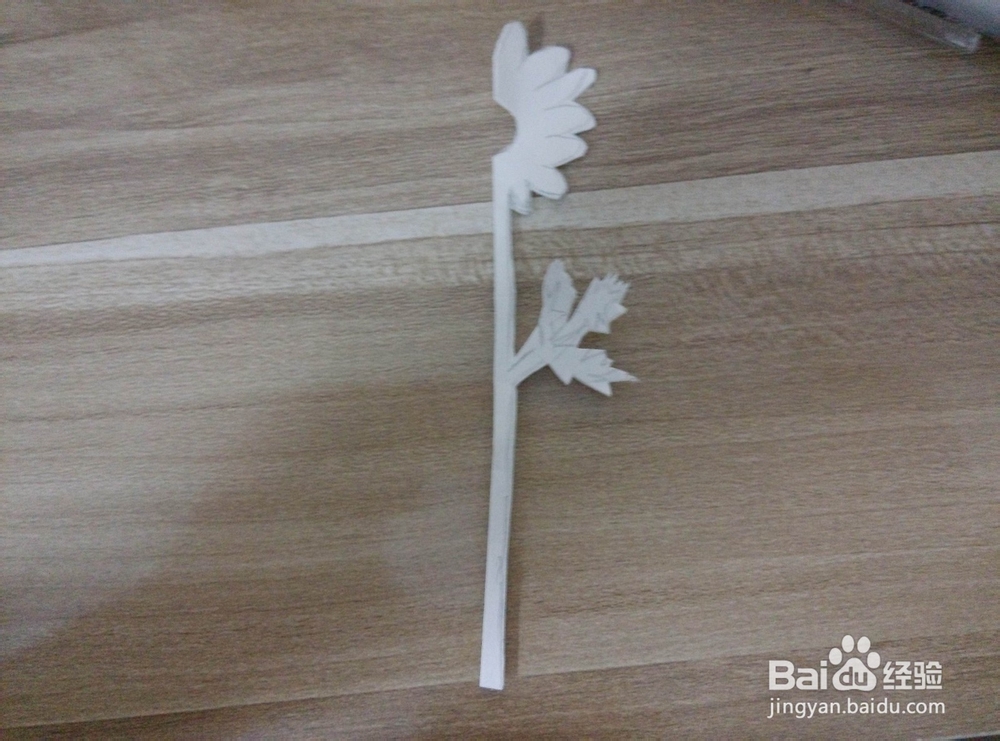 简单朱槿花剪纸