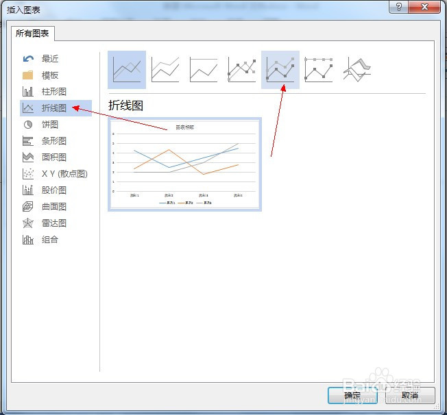 在Word2013中制作折线图