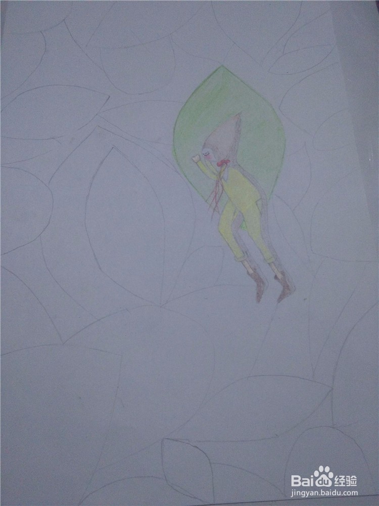 如何用彩铅画一幅简单的插画