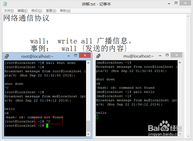 linux命令大全：[8]wall