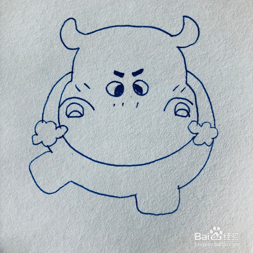 怎么绘画一只生气的河马卡通画