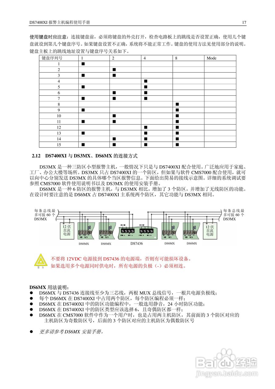 博世 DS7400XI报警主机简明安装使用手册:[2]