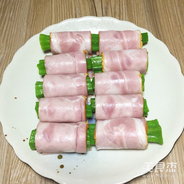 秋葵培根卷的做法