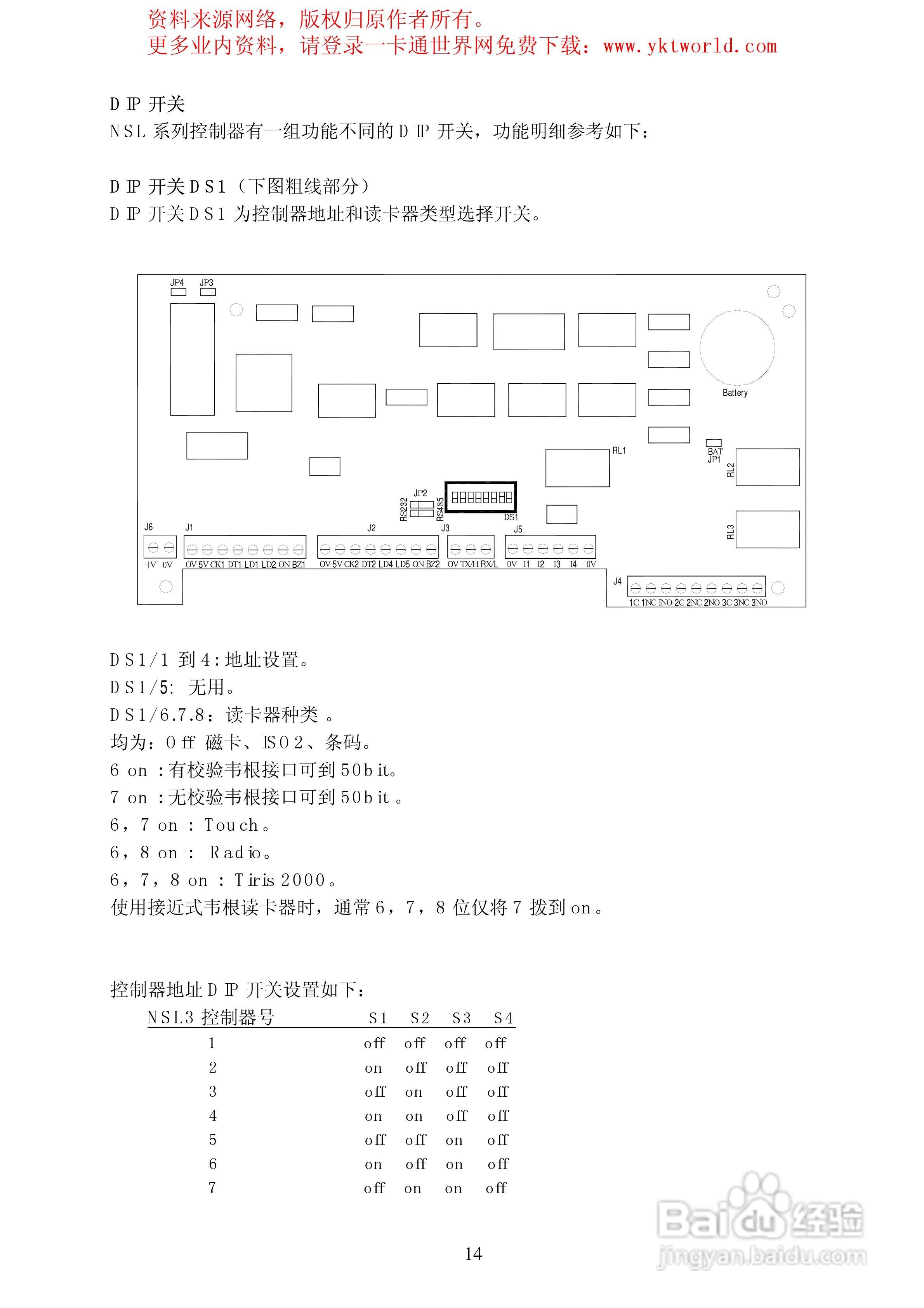 DS门禁控制器安装手册:[2]