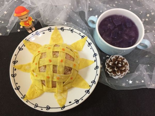 #柏翠辅食节-营养佐餐#向日葵蛋包饭