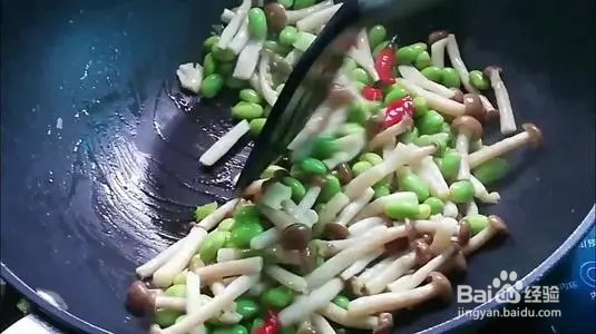 蟹味菇清炒毛豆