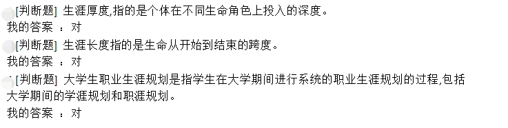 2019年大学生职业生涯发展与就业指导章节测试(福州大学版)