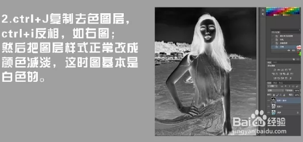 PS：快速的制作人像素描艺术效果