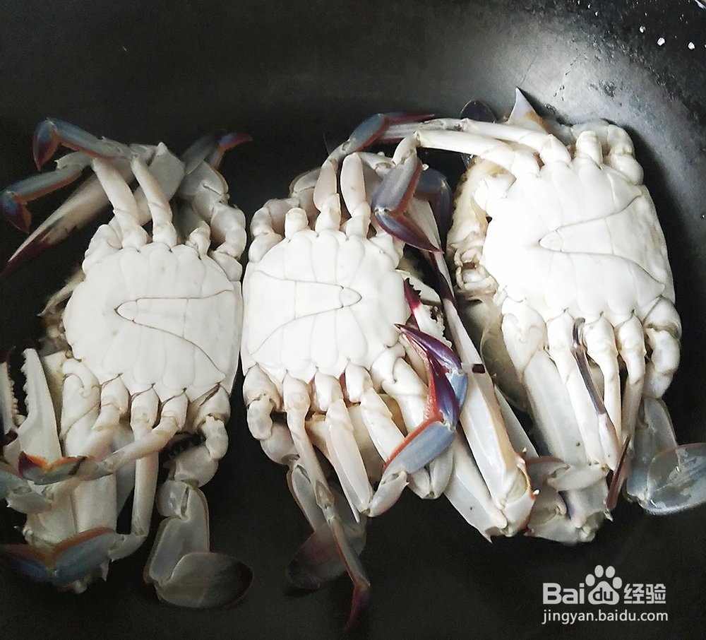 自己做烤梭子蟹干烧螃蟹海鲜美食