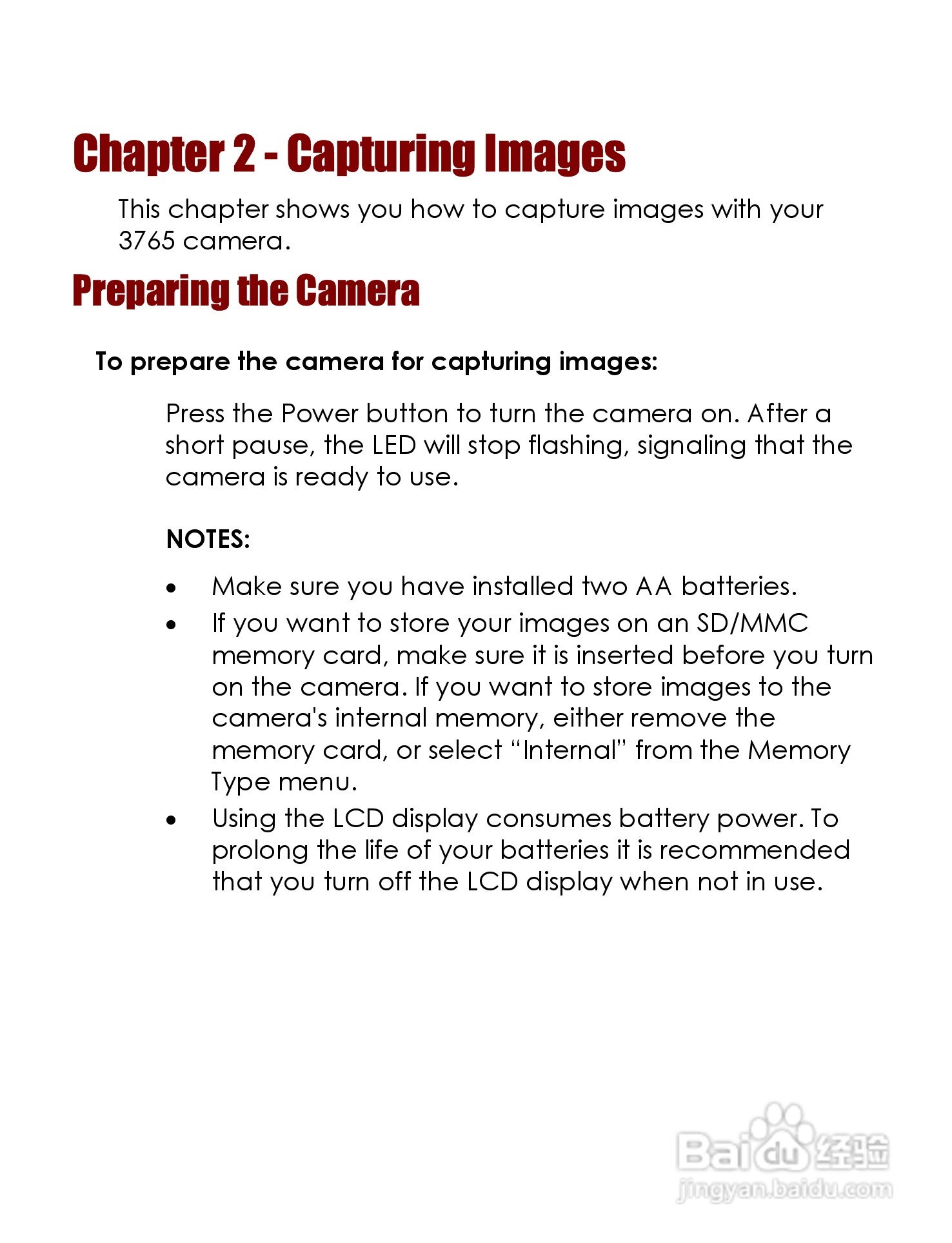 威达ViviCam 3765数码相机使用说明书:[3]