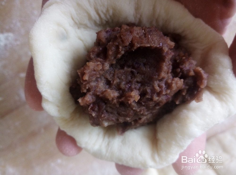 自做的红豆沙煎包
