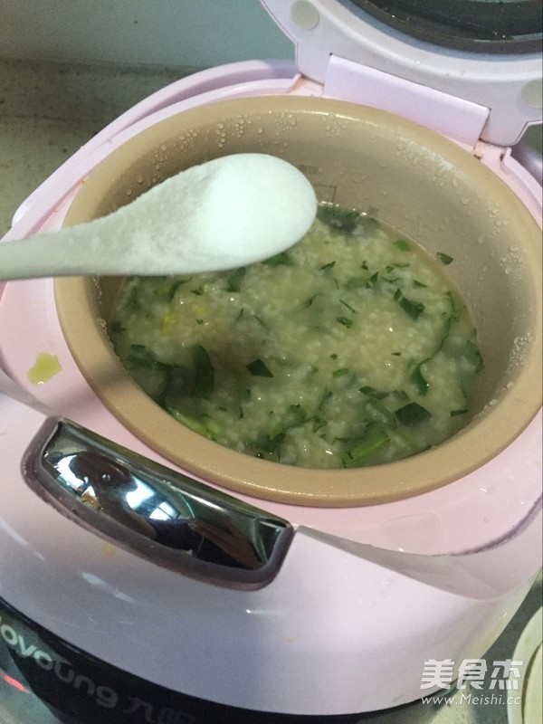 香菇青菜粥的做法