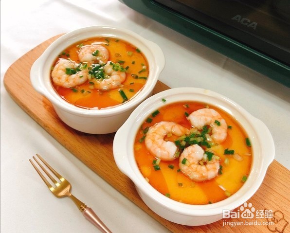 营养美味蒸菜——虾仁蒸蛋