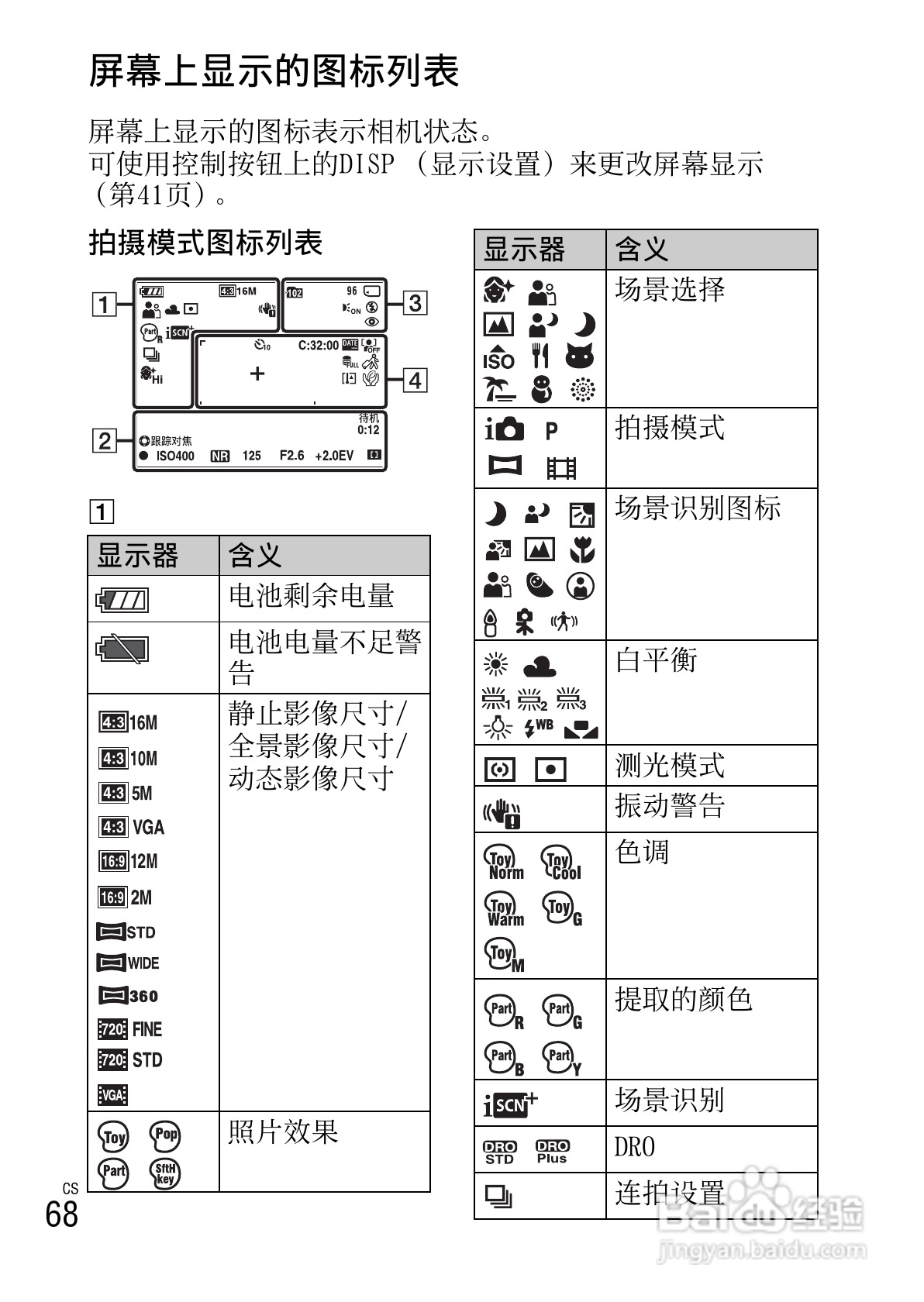 索尼DSC-W630数码相机使用说明书:[7]