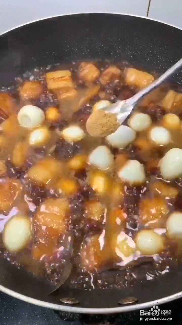如何在家弄美味好吃的红烧五花肉鹌鹑蛋