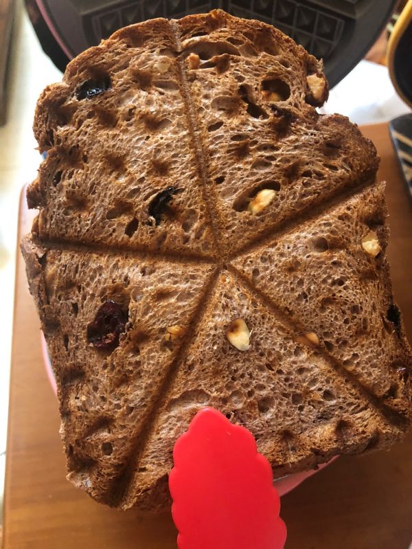 全麦吐司华夫饼