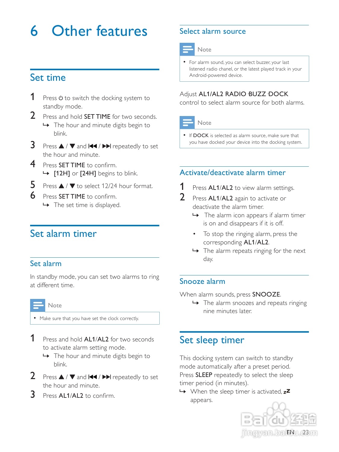 飞利浦AS141/98音乐基座使用说明书:[2]