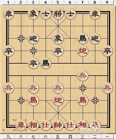 象棋开局之五八炮黑飞左象型（红左马正起式）