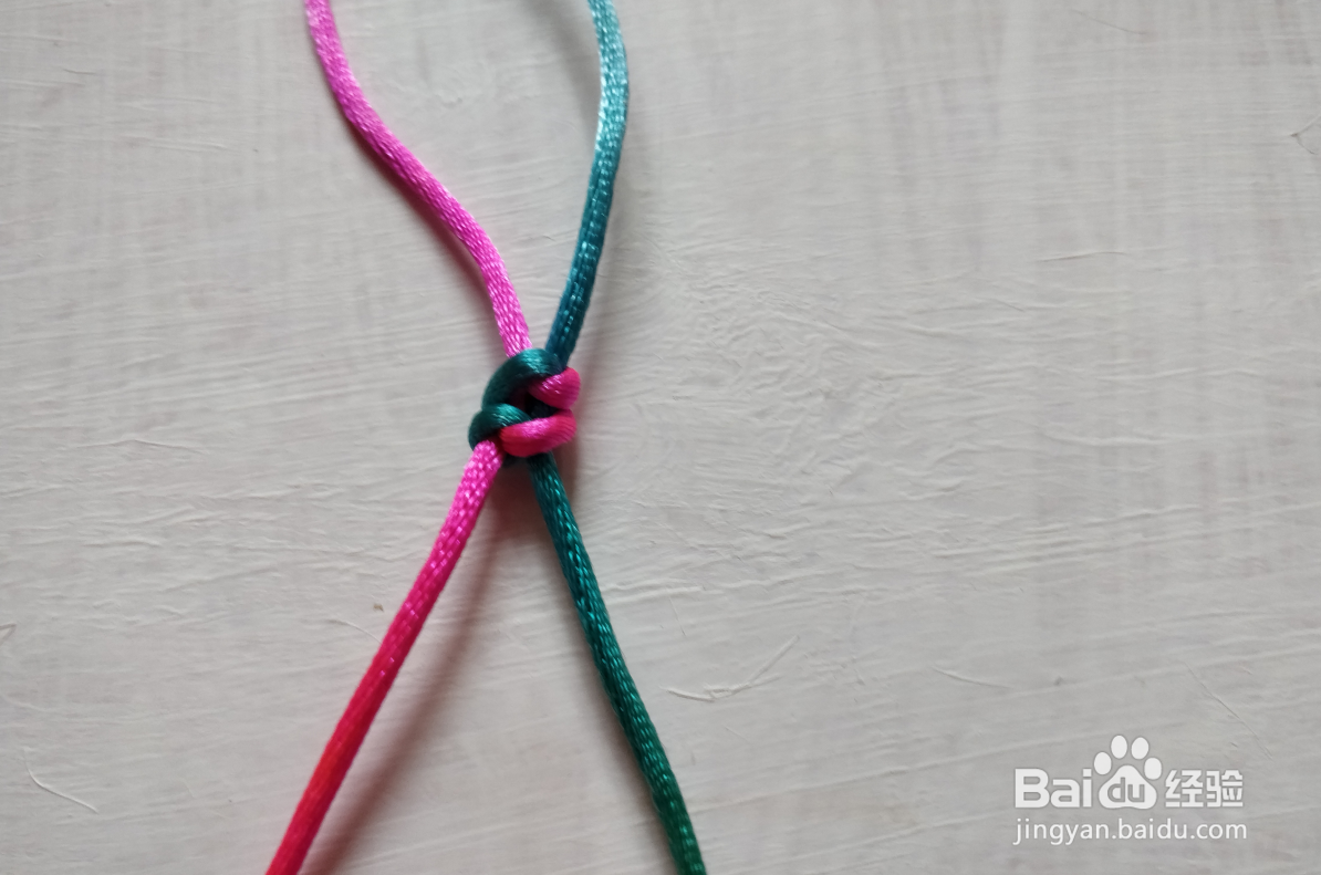 中国绳结里面的金刚结怎样编制?