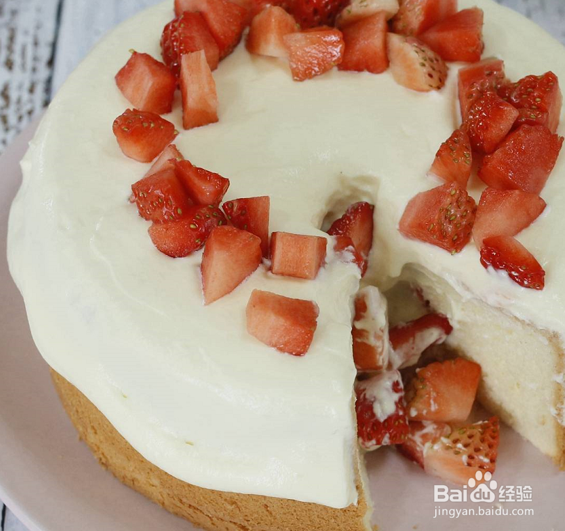 爱烘焙—草莓雪崩蛋糕做法