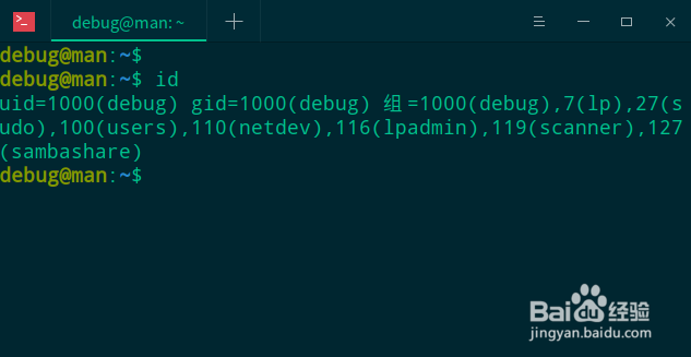 deepin 20怎么查看用户所属组
