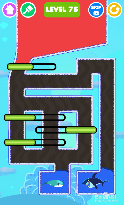 Save The Fish的LEVEL 75怎样过关？