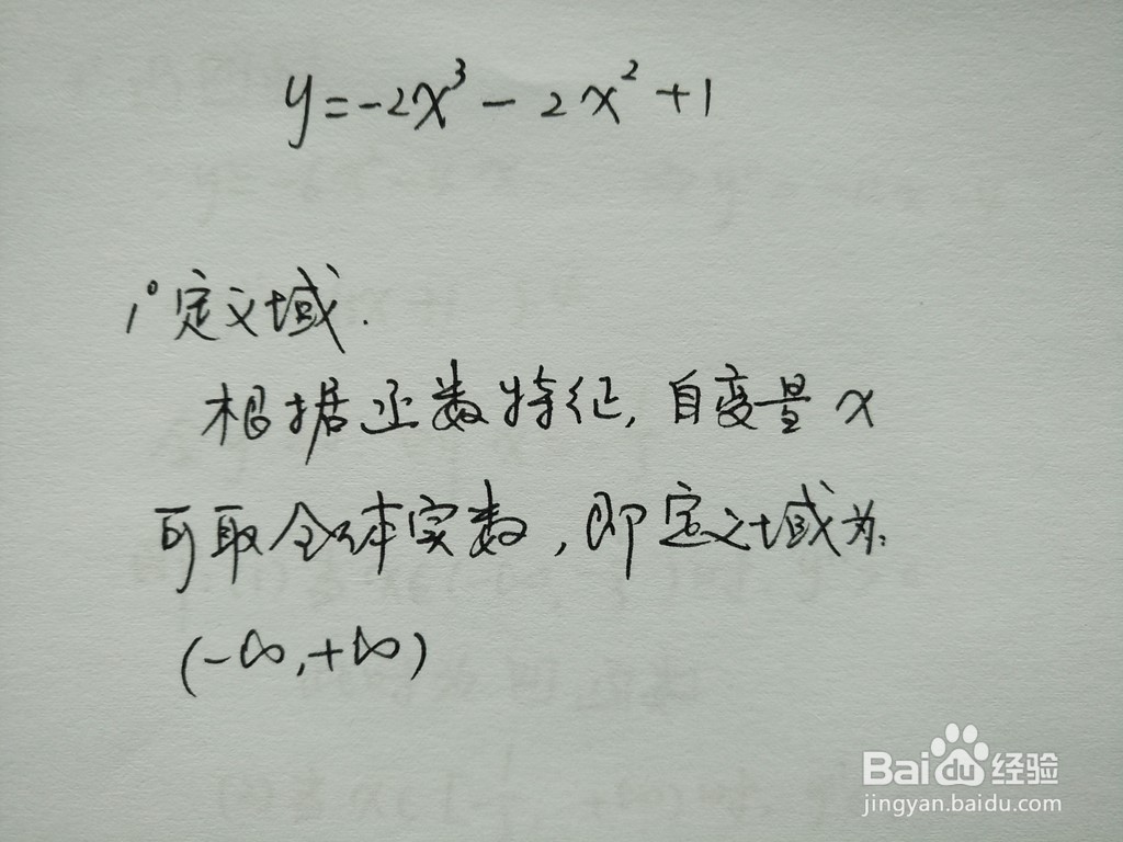 函数y=-2x^3-2x^2+1的图像
