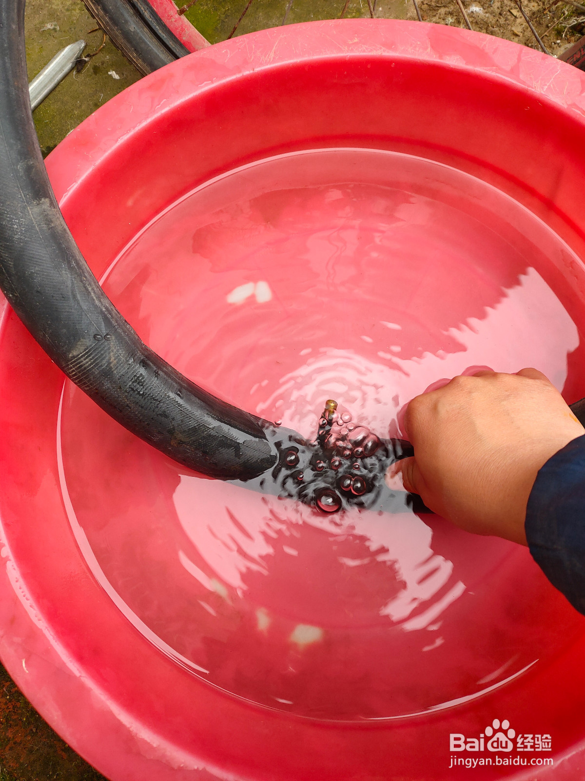 图示自行车补胎步骤说明