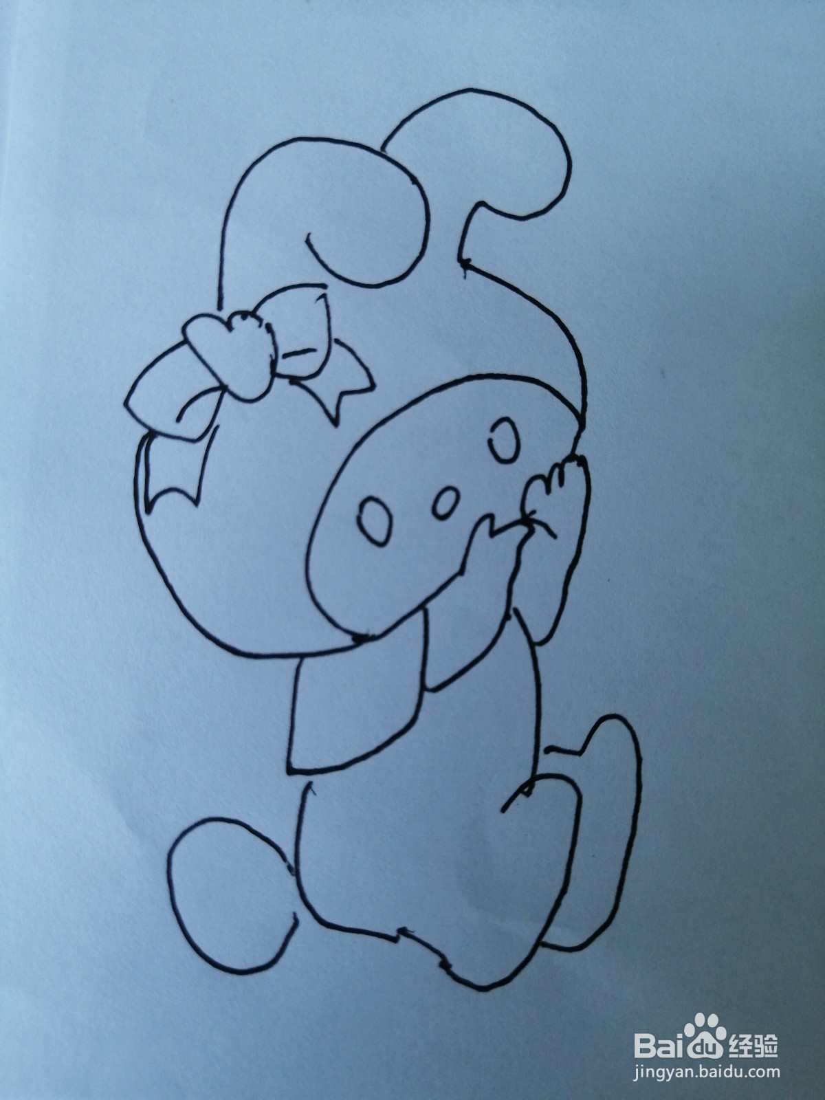 简笔画可爱的小兔子怎么画