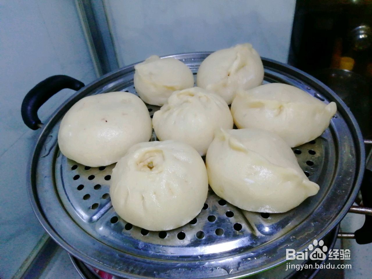 酱香芸豆肉馅大包子