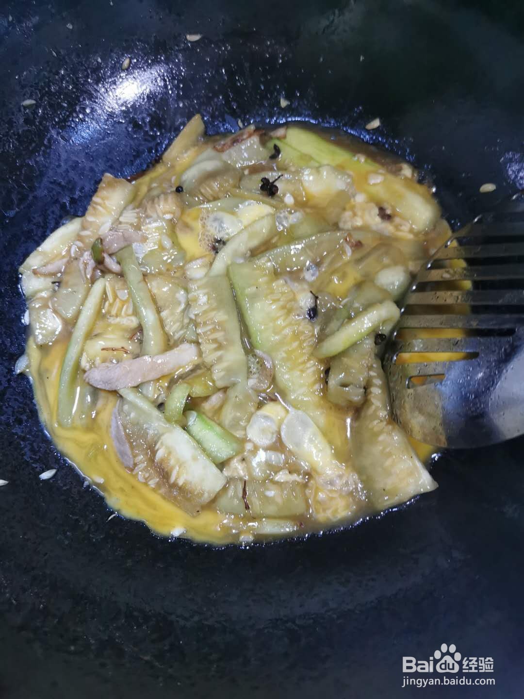 丝瓜鸡蛋面的做法