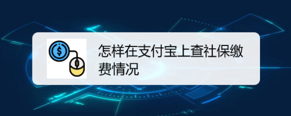 <b>怎样在支付宝上查社保缴费情况</b>