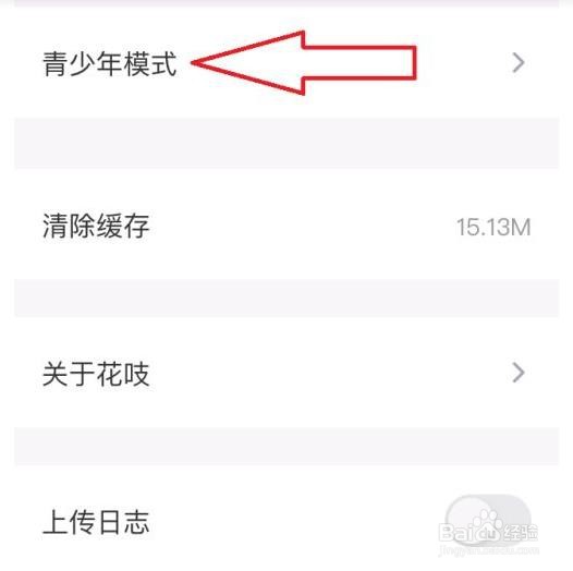 花吱软件青少年模式怎么设置