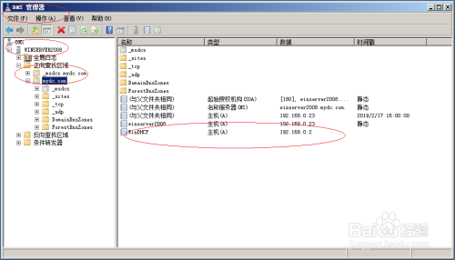 使用Windows server 2008新建DNS主机资源记录