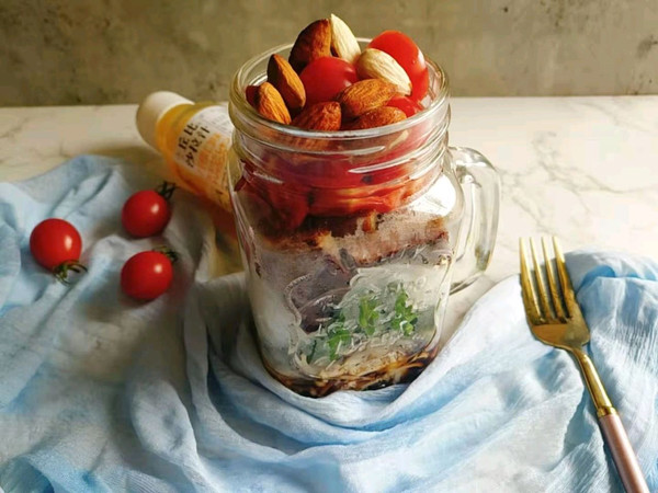 金针菇牛排粉丝沙拉