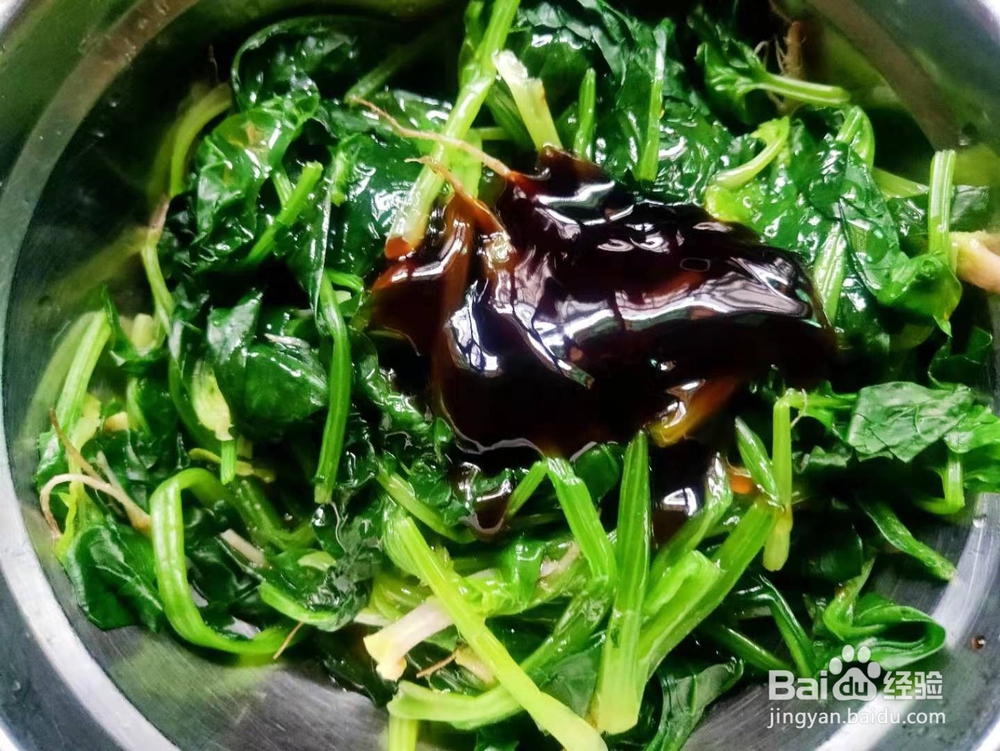 蚝油菠菜---便秘小菜谱