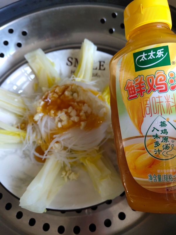 鸡汁粉丝娃娃菜