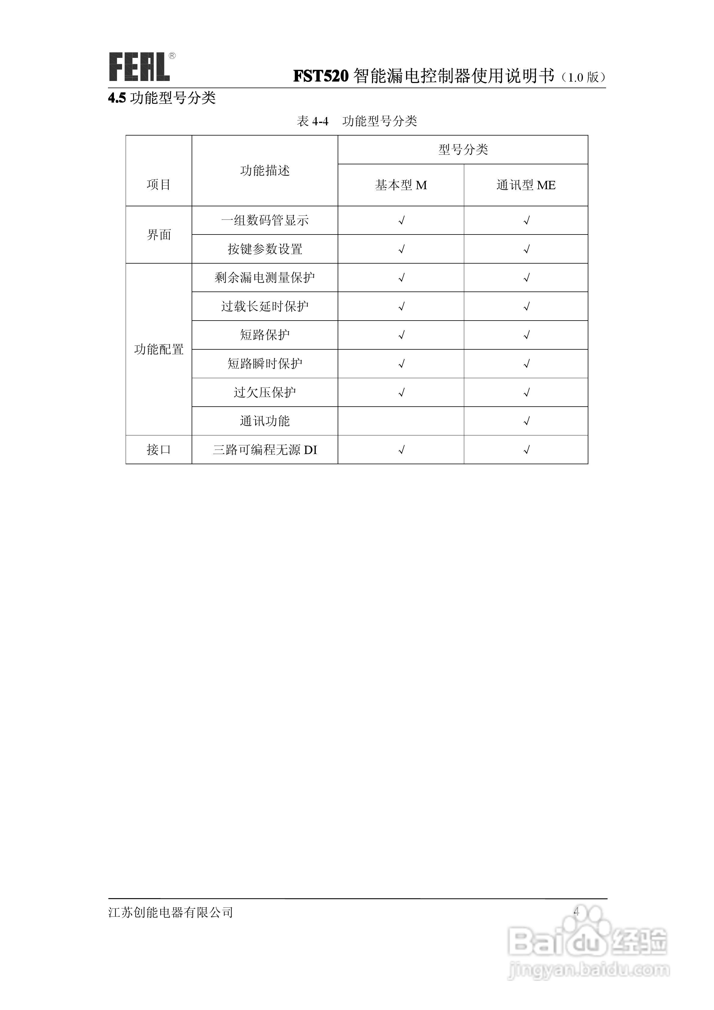 FST520智能漏电控制器使用说明书1.0:[1]