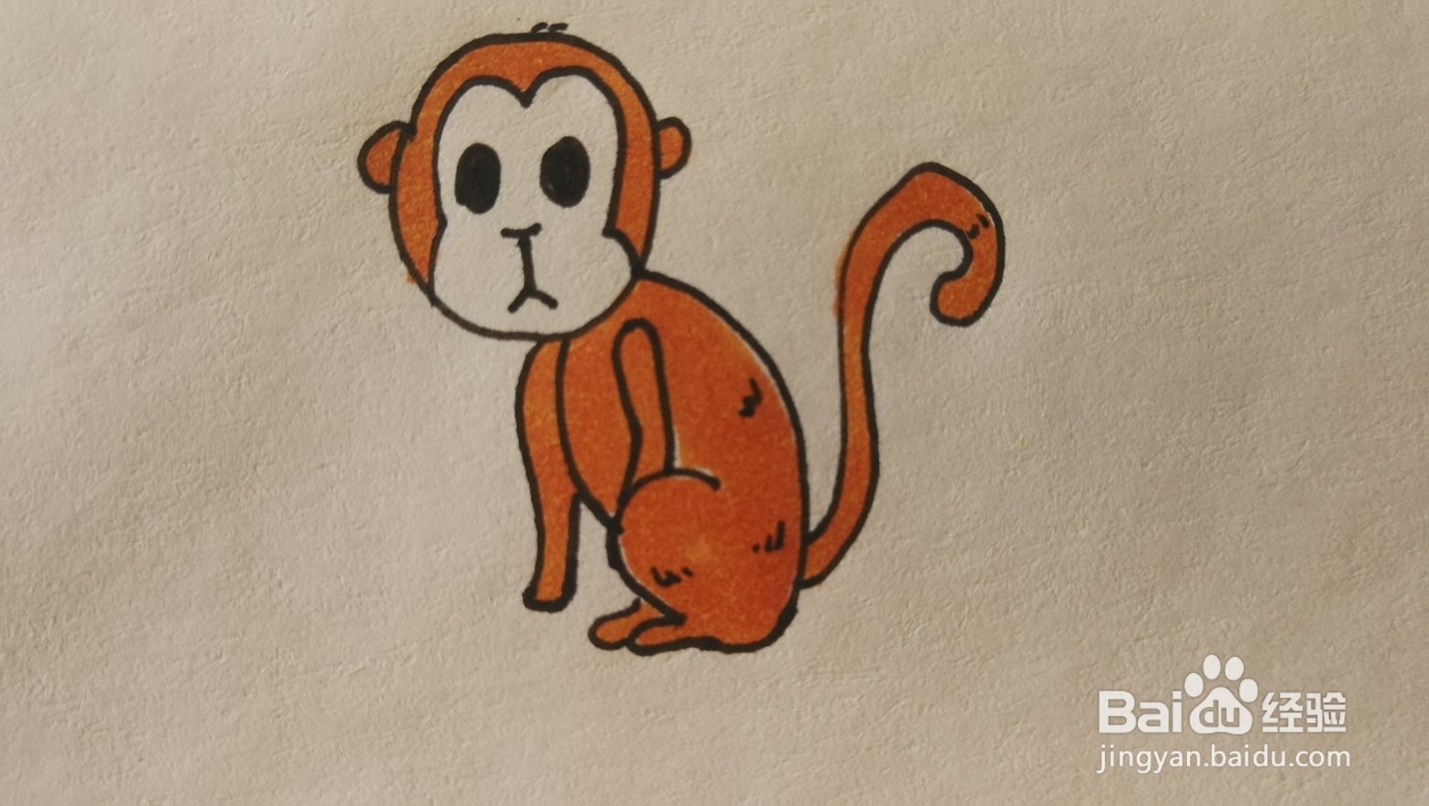 #经验分享官#小猴子的简笔画