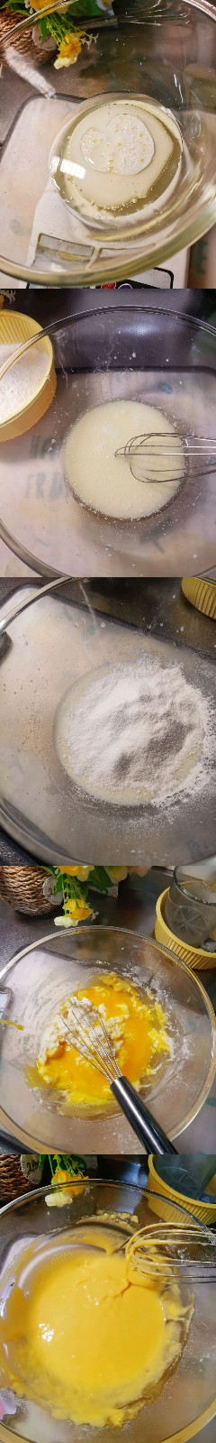 香葱肉松切块蛋糕的做法