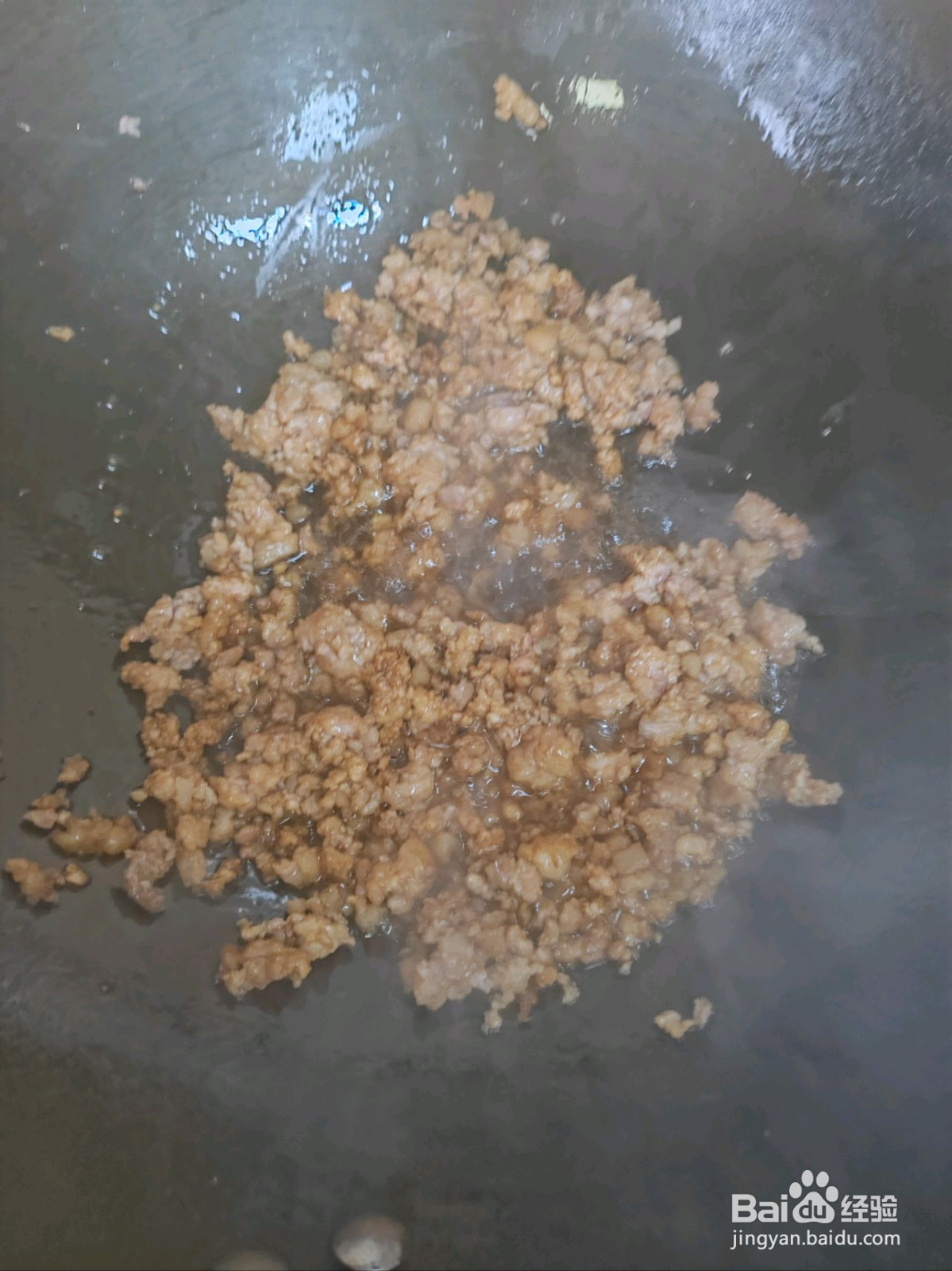 肉沫炒干菜心的做法