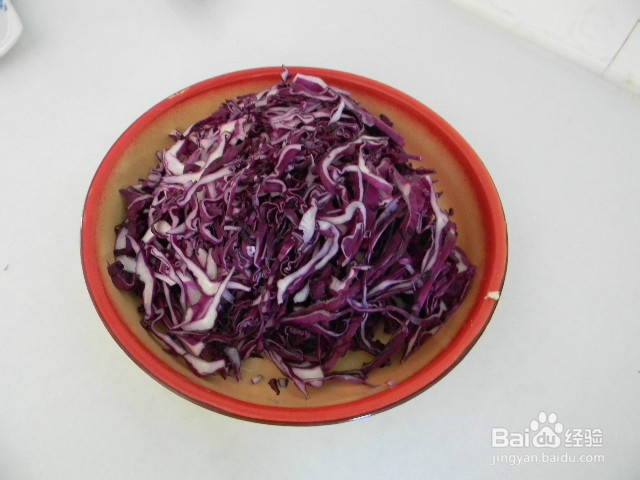 家常小炒——蒜香紫甘蓝