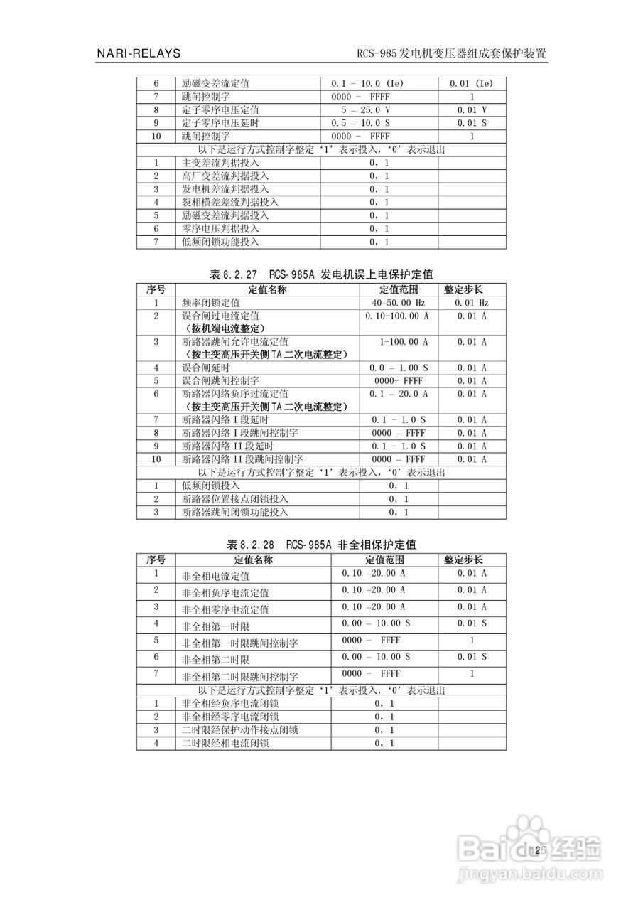 南瑞RCS-985G发电机变压器成套保护装置技术说明书:[13]